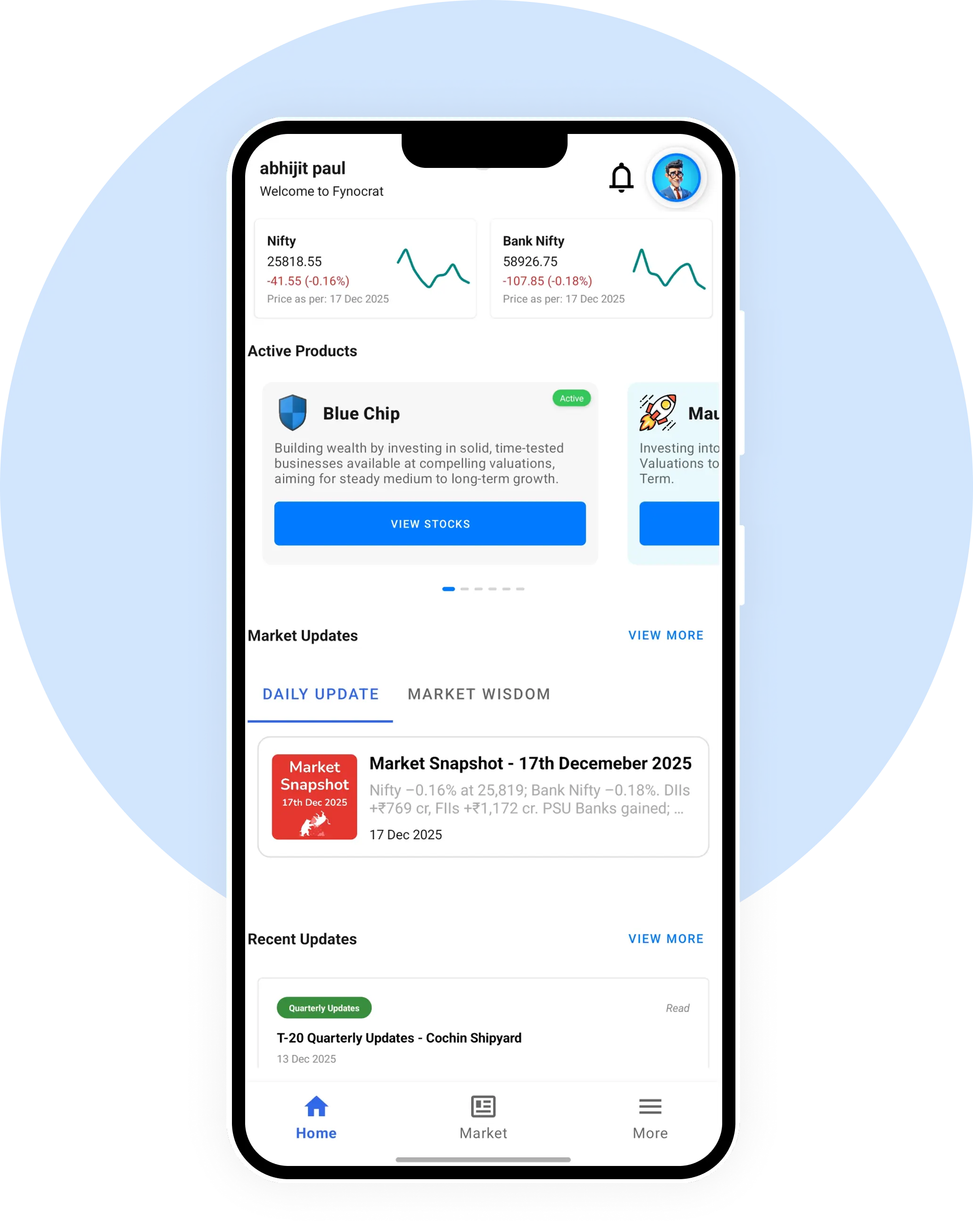Fynocrat App Preview